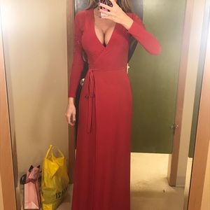 Windsor milana Red Wrap Maxi Dress Worn Once S
